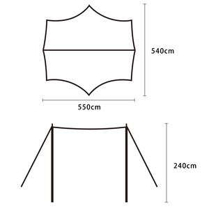 Carpa de Camping y Picnic Ultraligera, Grande, <span class=keywords><strong>para</strong></span> Exteriores, Impermeable y Resistente al Viento, Toldo, Lona - Product Image 4