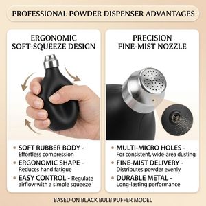 Soplador de Polvo Profesional de Goma para Cabello, Aplicador de Talco para Barbería, Plumero de Cuello, Herramienta de Peluquería y Estilismo - Product Image 3