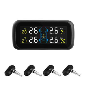 Sistema de Monitoreo de Presión de Neumáticos (TPMS) para Automóvil con Encendedor de Cigarrillos y 4 Sensores - Product Image 1