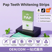Patchs de Blanchiment Dentaire à Domicile pour Dents Sensibles, 7 Traitements, 14 Pièces, Sans Peroxyde, Bandes Sèches de Blanchiment des Dents PAP
