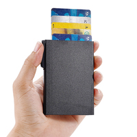 Dompet Kartu Pop up Aluminium RFID stok dengan pelat besi