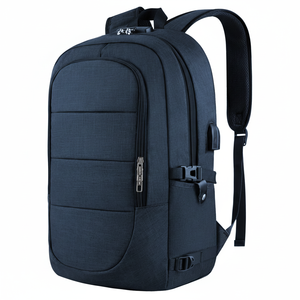 Sac à dos étanche antivol de haute qualité pour ordinateur portable Port de charge USB fermeture à glissière doublure en Polyester pour voyage école de commerce - Product Image 1