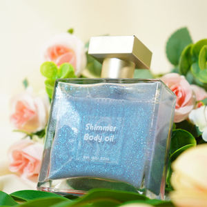 Gouttes autobronzantes véganes personnalisées parfumées de marque privée au parfum de couleur personnalisée Hydratant Rose éclatant Huile pour le corps Huile scintillante pour le corps - Product Image 2