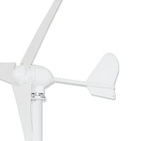 Mini-éolienne 500W avec boîtier en aluminium moulé sous pression, résistante aux acides et aux sels, durée de vie de 20 ans, pour zones côtières hors réseau