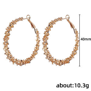 Orecchini a Cerchio in Metallo Dorato, Gioielli alla Moda, Accessori da Donna, Orecchini Statement, Design Trendy 2020 - Product Image 6