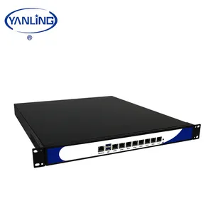 Serveur 1U Pfsense serveur dns avec processeur core i5 i7 avec 8 * prise en charge de GLAN In-tel 4 * port fibre optique 2 * port PCIE