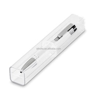 Vente en gros de boîte à stylo unique en carton noir mat cadeau promotionnel présentateur de stylo en stock bon pour Logo personnalisé PKG003