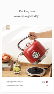 Hervidor eléctrico Retro Youpin Sogee 1800W 304 hervidor de agua doméstico de acero inoxidable - Product Image 6