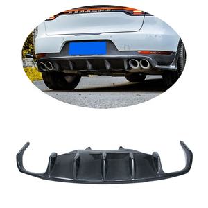 Pour <span class=keywords><strong>Porsche</strong></span> Macan 2011-2021, lèvre arrière en fibre de carbone, évents de pare-chocs arrière, ailerons, diffuseur de pare-chocs arrière, angle de recouvrement - Product Image 1