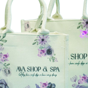 Logo personnalisé Fermeture à glissière Style classique Jute Sac à provisions Lettre Motif Conception pour la décoration de vacances Cadeau Utilisation Fabriqué Vietnam - Product Image 5