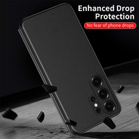 Funda de Cuero PU con Tapa Lateral Abatible y Función de Respuesta Libre para Samsung S26 S22 S23 Ultra A56 A57 A36 S24 S25 Plus
