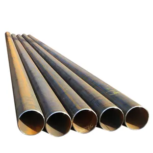 best price black iron circular pipe BS1387 BS4568 API5L erw pipe with remove welded seam high quality