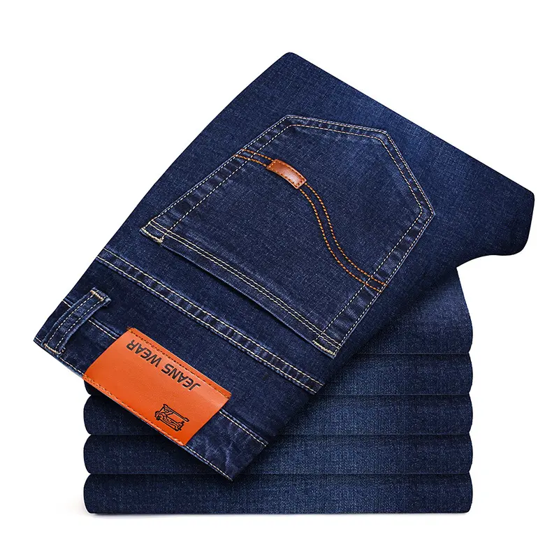 Men's Business slim fit elegant jeans Straight Stretch High Quality Comfortable big size formal Classic denim Jeans men