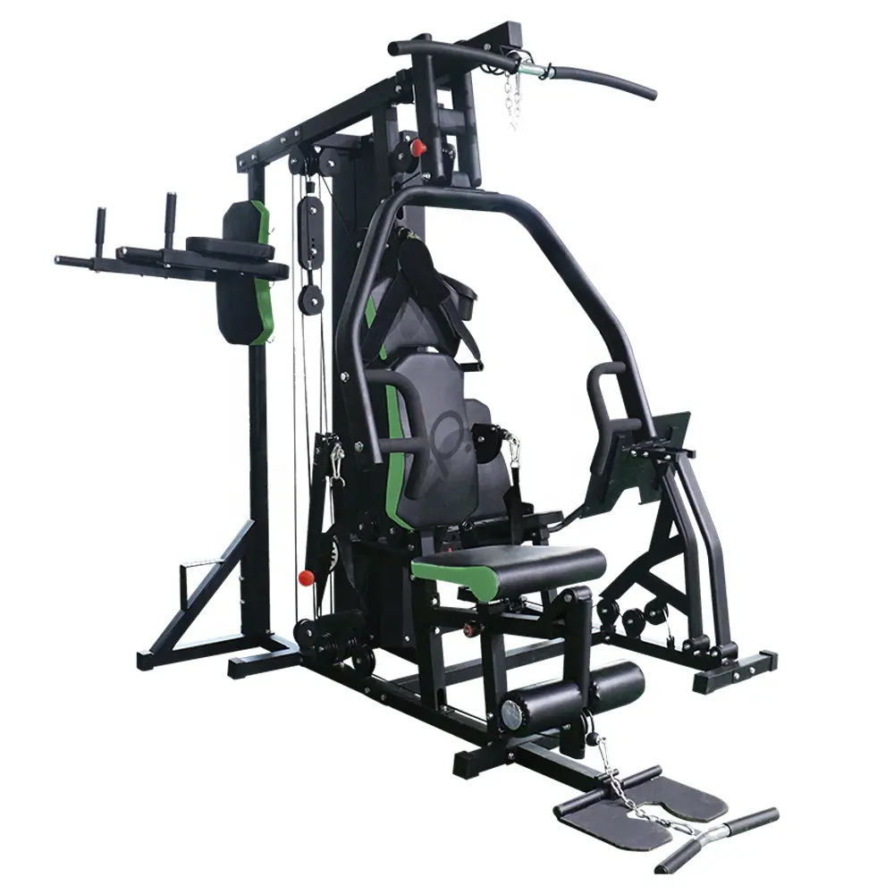 Máquina multifuncional de entrenamiento de fuerza para gimnasio de 4 estaciones para el hogar