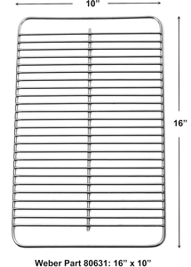 Rejilla de Cocina de Acero Inoxidable de Repuesto para Parrillas de la Serie Go-Anywhere (Compatible con Carbón) Fácil de Limpiar, Portátil y Reutilizable - Product Image 2