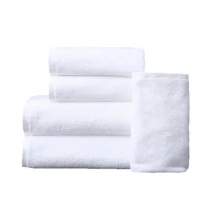 Asciugamani da bagno 100% cotone asciugamano da bagno in cotone personalizzato per mani/viso/asciugamano bianco per hotel