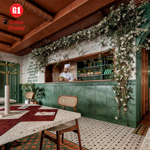 Mostrador de exhibición de pan con cesta, exhibidor de isla de madera para decoración interior de panadería, calentador de exhibición minorista, personalizado y de moda - Product Image 2