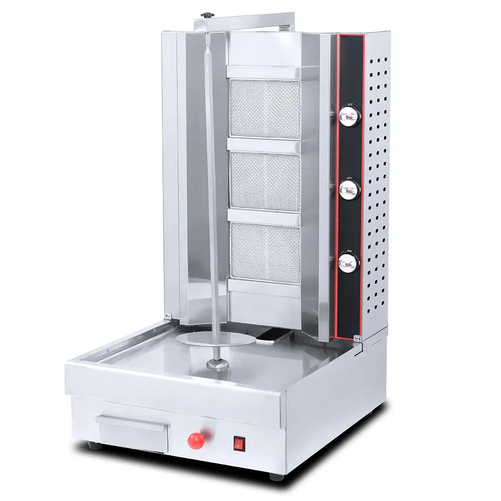Prix d'usine équipement Shawarma Machine à Shawarma électrique/gaz pour barbecue