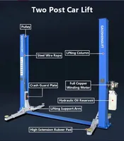 Nuevo y Popular Elevador de Autos de Dos Columnas con Plataforma Mejorada, Cilindro Hidráulico Doble y Función de Autobloqueo