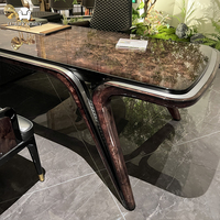 Ensemble de bureau moderne directement de l'usine de Foshan, table et chaises de bureau, mobilier de bureau complet pour hôtel, villa, projet