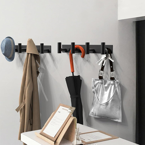 <span class=keywords><strong>Porte</strong></span>-manteau <span class=keywords><strong>mural</strong></span> en acier inoxydable pour salle de bain, avec 4 crochets pour serviettes et chapeaux - Product Image 3