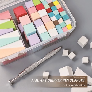 Éponge jetable pour nail art, manucure DIY, éponge créative pour ongles, éponge à effet dégradé, outils de nail art, accessoires de manucure - Product Image 1