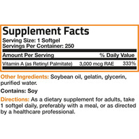OEM vente chaude usine vente directe fabricant de haute qualité 60 capsules de vitamine A