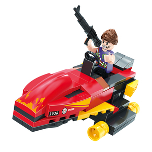 COGO Set di Blocchi da Costruzione 8 in 1 Trasformabili in Polizia, <span class=keywords><strong>Puzzle</strong></span> 3D in Plastica - Product Image 3