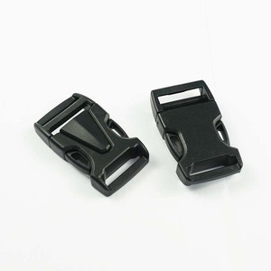 Hebillas de plástico de liberación lateral de 20 mm de diámetro interior, negras, duraderas, para bolsos y cinturones - Product Image 1