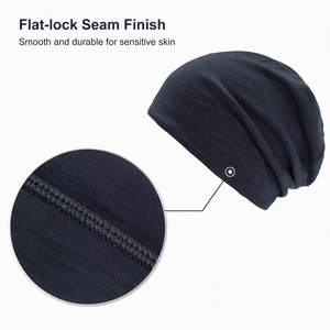 Gorro de Bambú y Algodón Suave y Transpirable para Pérdida de Cabello, Gorro Ligero y Delgado de Talla Grande para Pacientes con Cáncer - Product Image 4