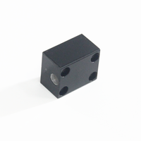 Fraiseuse cnc à 5 axes mini fabrication en aluminium personnalisée blocs d'aluminium fraisés noirs anodisés