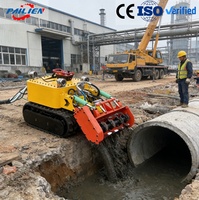 Robot de dragage et de désagglomération pour l'élimination des boues et des sédiments de charbon de mine et de produits chimiques, adapté aux petits conduits