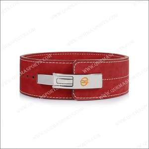 Ceinture de fitness en cuir robuste et durable de 13 mm, personnalisable, avec boucle à levier, soutien dorsal, réglable et respirante - Product Image 1
