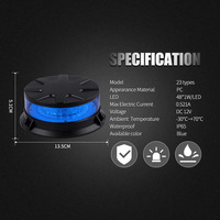 Kit de Luces LED Estroboscópicas Giratorias de Emergencia para Techo, Advertencia de Seguridad para Vehículos, Carritos de Golf, Camiones Quitanieves