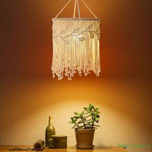Vente chaude : Suspension bohème respirante avec abat-jour en feuille tissée à la main pour la décoration intérieure et les gîtes - Product Image 1