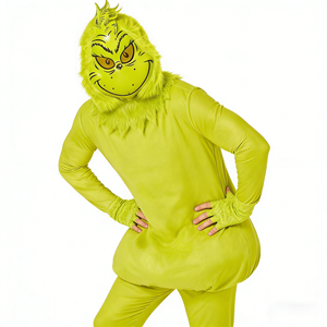 Disfraz <span class=keywords><strong>de</strong></span> Grinch <span class=keywords><strong>de</strong></span> Peluche Verde para Halloween 2025, Conjunto <span class=keywords><strong>de</strong></span> Pantalones <span class=keywords><strong>de</strong></span> Peluche <span class=keywords><strong>de</strong></span> Papá Noel, Ropa <span class=keywords><strong>de</strong></span> Juego <span class=keywords><strong>de</strong></span> Roles al por Mayor - Product Image 3