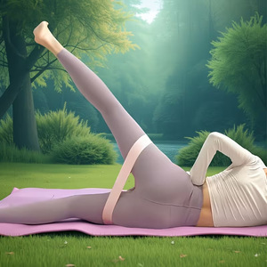 Bande de Résistance TPE Élastique pour Entraînement Physique, Force Moyenne, Exercice, Yoga, Squat, Rehaussement des Fessiers, Antidérapante - Product Image 4