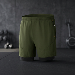 Nouveauté : Shorts de sport pour homme sur mesure, coupe ajustée, séchage rapide, vêtements de sport pour la remise en forme, fabriqués au Pakistan - Product Image 3