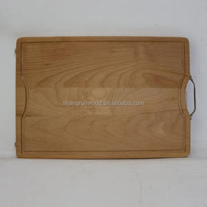 Planche à découper en bois massif réversible avec poignées et rainure pour le jus, épaisse planche à découper pour <span class=keywords><strong>boucher</strong></span>, planche à découper pour le fromage et la charcuterie - Product Image 3