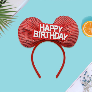 Diademas de tela con puntos para fiesta de cumpleaños, accesorios para la cabeza, decoración de sombreros de cumpleaños - Product Image 5