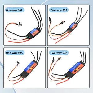 Tự làm <span class=keywords><strong>Fan</strong></span> sửa đổi không chổi than 30a60a ESC hai chiều tự bắt đầu không chổi than điện Quy định tốc độ điều khiển cho các công cụ tự làm - Product Image 6