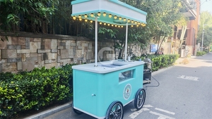 Carrito de comida manual, carrito de helados, acero inoxidable de alta calidad - Product Image 5