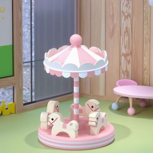 Machine LB-C1, Carrousel Électrique Rose Pastel Adorable pour Location de Jeux Doux, Équipement de Parc d'Attractions Intérieur pour Enfants, 500KG - Product Image 1