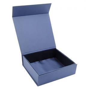Blue Folding Decorative <b>Storage</b> <b>Box</b> 260X240X80mm - Product Image 1