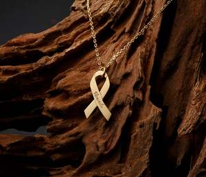 Colliers personnalisés avec ruban et nom, cadeaux pour survivantes du cancer du sein, bijoux, collier d'amitié, collares - Product Image 2