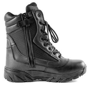 SF8 703 Typhoon Black Leather Tactical <b>Hiking</b> <b>Boots</b> High Top Lace Up Waterproof Outdoor All Seasons Men <b>Boots</b> - Product Image 5