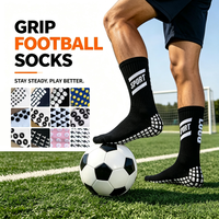 Chaussettes de sport antidérapantes personnalisées, chaussettes de football élastiques anti-transpiration pour hommes, motif, grande quantité, chaussettes athlétiques personnalisées