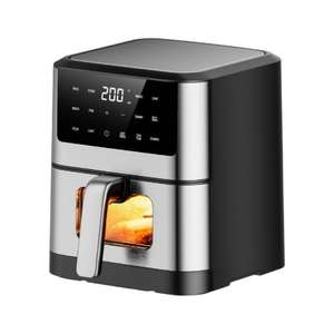 <span class=keywords><strong>Friteuse</strong></span> à air électrique à écran tactile en acier inoxydable avec fonction de cuisson pour usage hôtelier <span class=keywords><strong>2</strong></span>-en-1 - Product Image 1