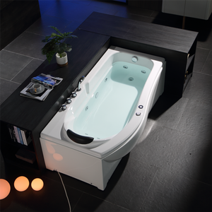 Baignoire Spa Acrylique Rectangulaire <span class=keywords><strong>en</strong></span> Forme de <span class=keywords><strong>Bateau</strong></span> pour Adultes, Hydromassage Écologique, Autoportante avec Vidange, Multicolore, Portable pour Hôtels - Product Image 1