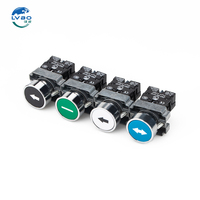 Interruptor de botón pulsador momentáneo LVBO Factory XB2 LA38 IP53 impermeable con reinicio automático y luz de posición, botones de arranque